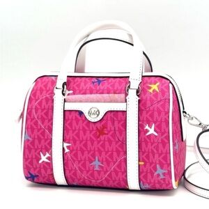 Michael Kors Small Travel Duffle Xbody Bag Dragon Fruit Multi